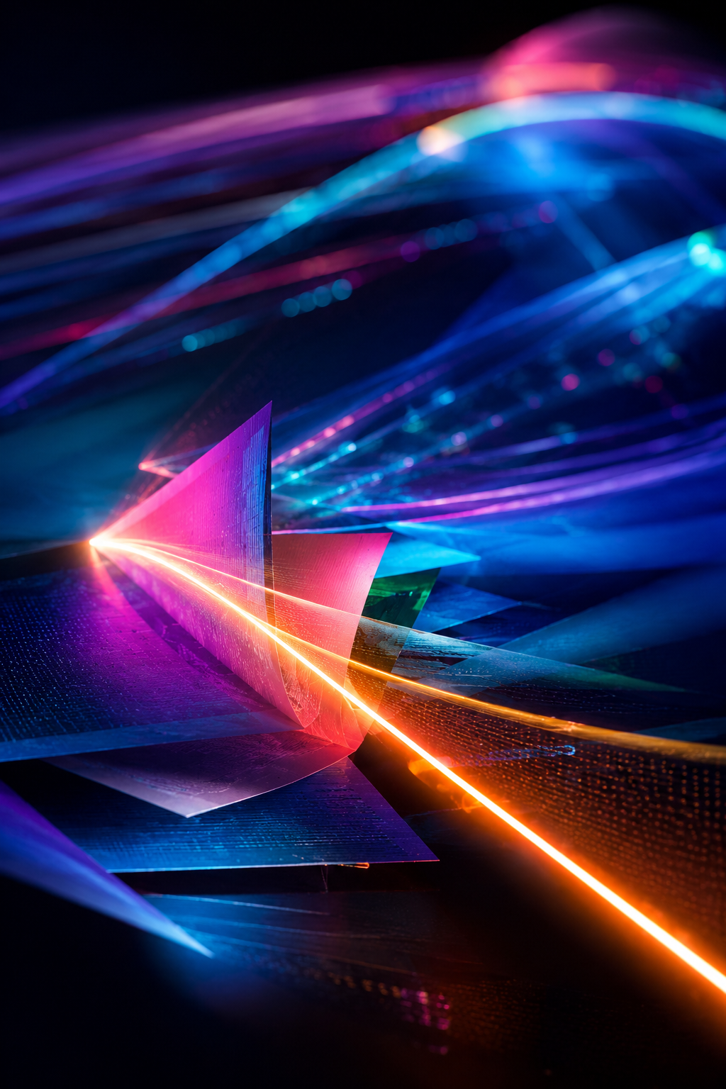 Neon image of incoming mail