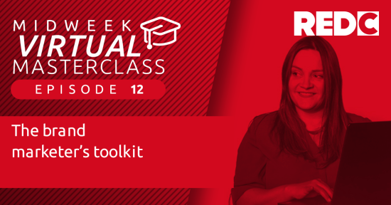 Video titlecard for "The brand marketer’s toolkit" masterclass